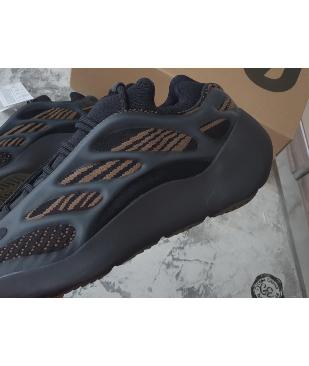 ADIDAS YEEZY Черные текстильные кроссовки, фото 2