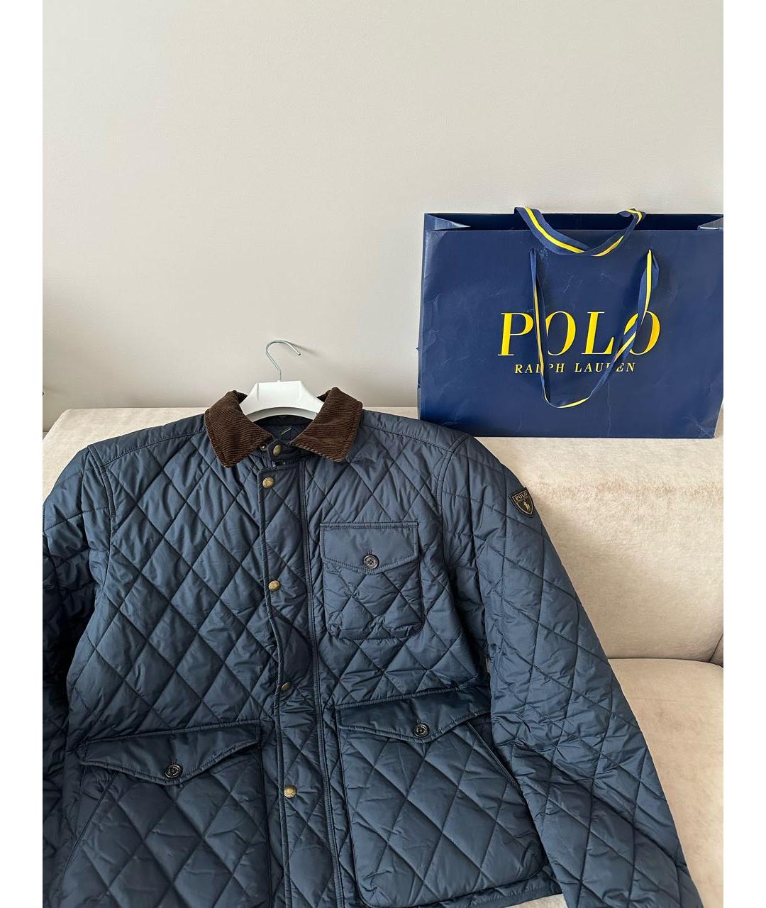 POLO RALPH LAUREN Темно-синяя полиэстеровая куртка, фото 8