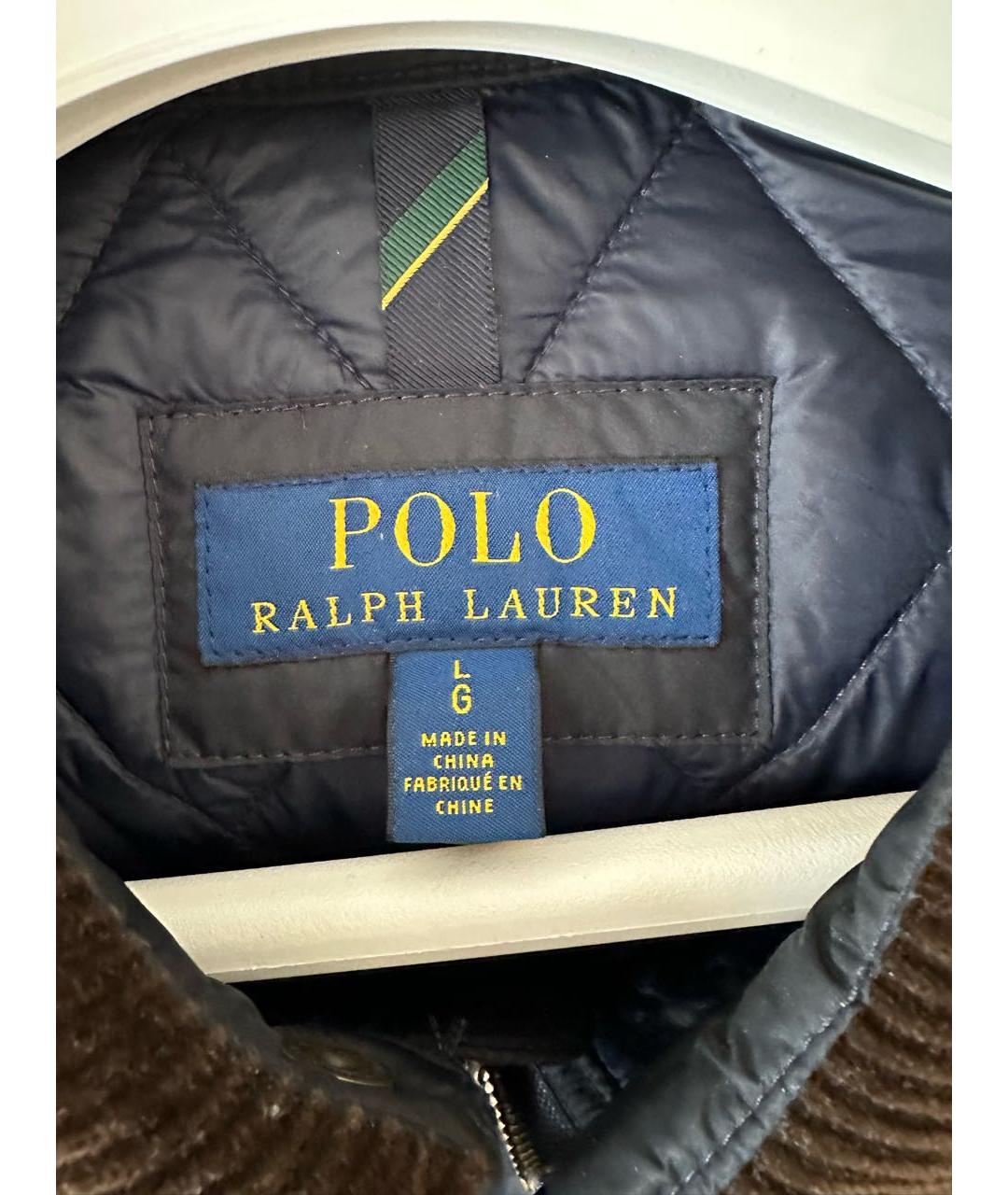 POLO RALPH LAUREN Темно-синяя полиэстеровая куртка, фото 3