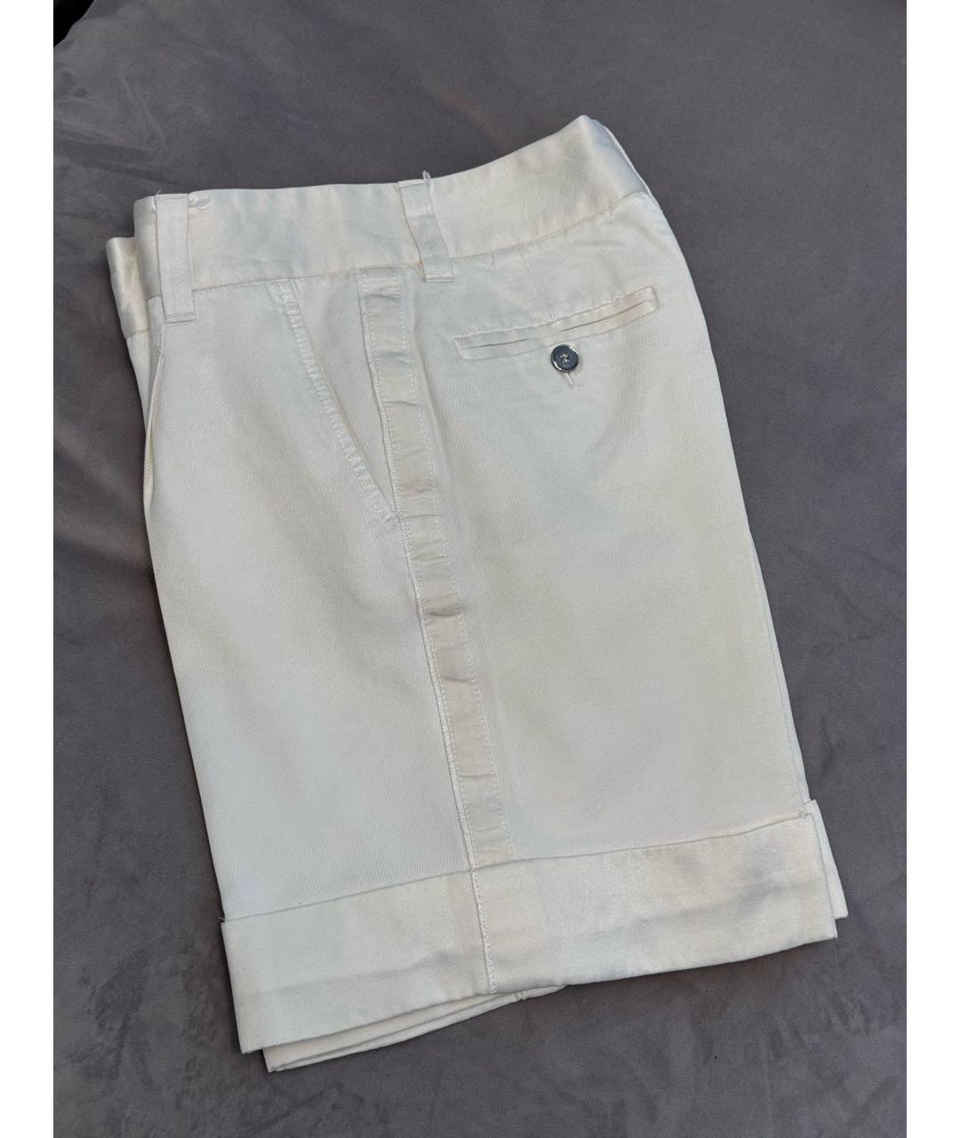 DOLCE&GABBANA Белые хлопковые шорты, фото 6