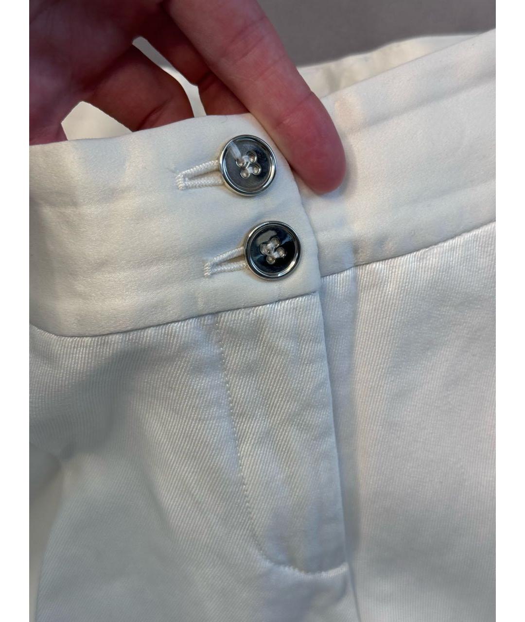 DOLCE&GABBANA Белые хлопковые шорты, фото 2