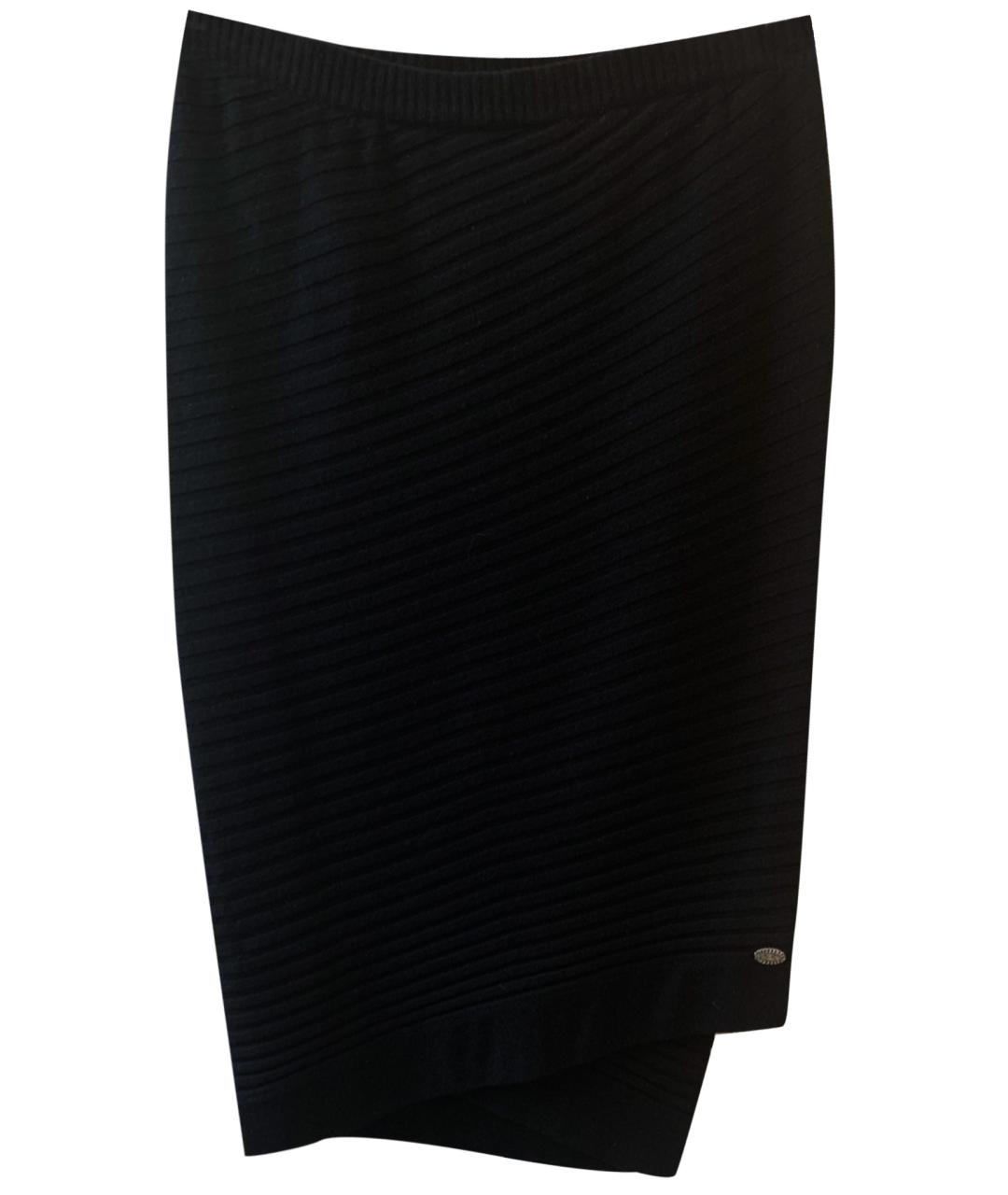 CHANEL Черная кашемировая юбка миди, фото 1