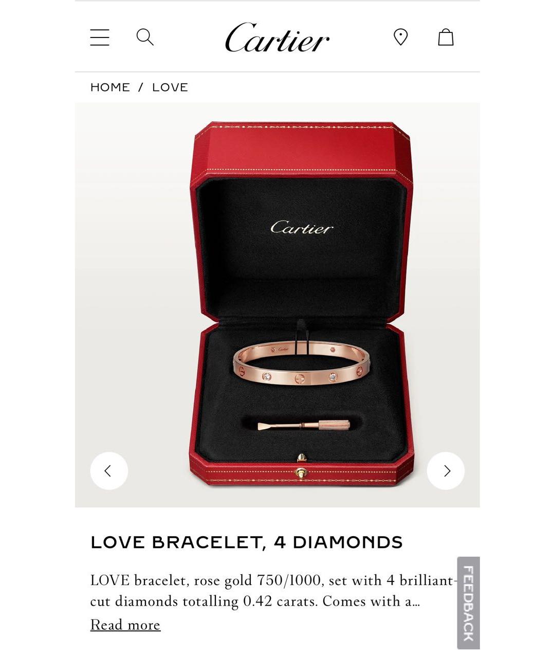 CARTIER Браслет из розового золота, фото 3