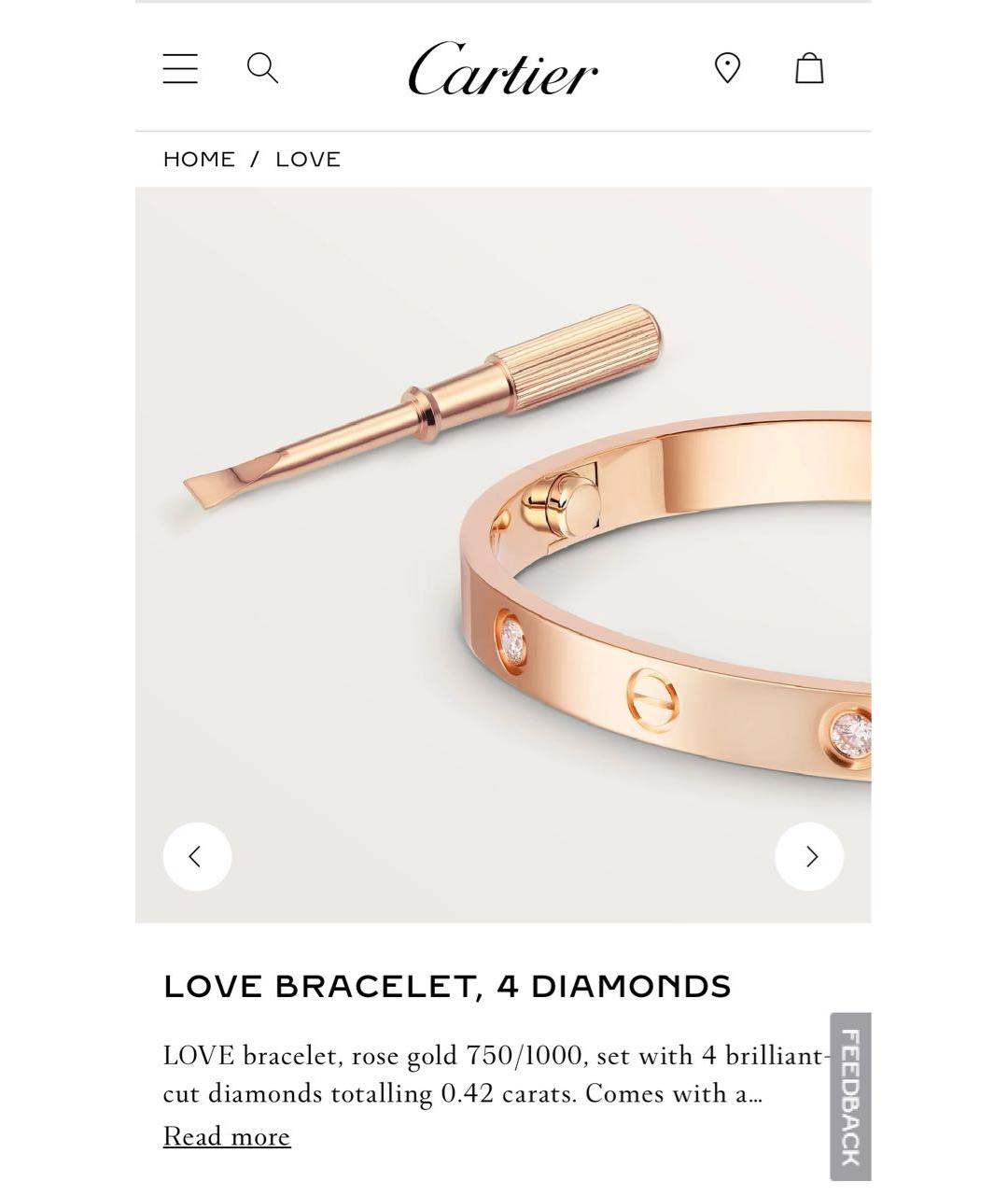 CARTIER Браслет из розового золота, фото 2
