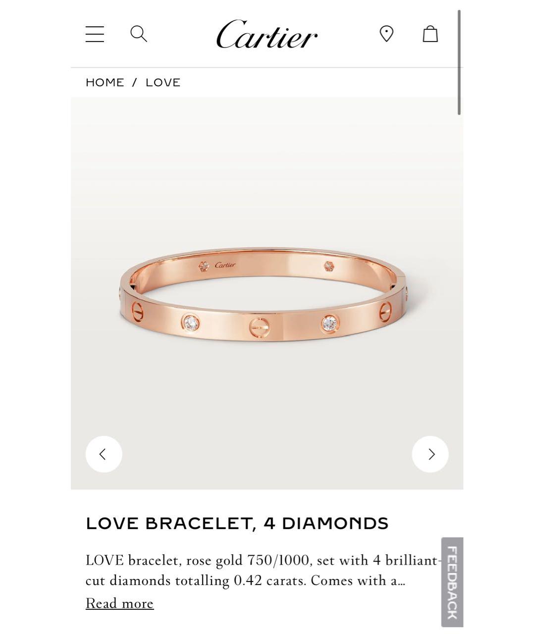 CARTIER Браслет из розового золота, фото 4