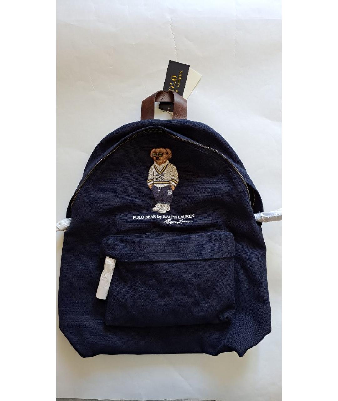 POLO RALPH LAUREN Синий хлопковый рюкзак, фото 8