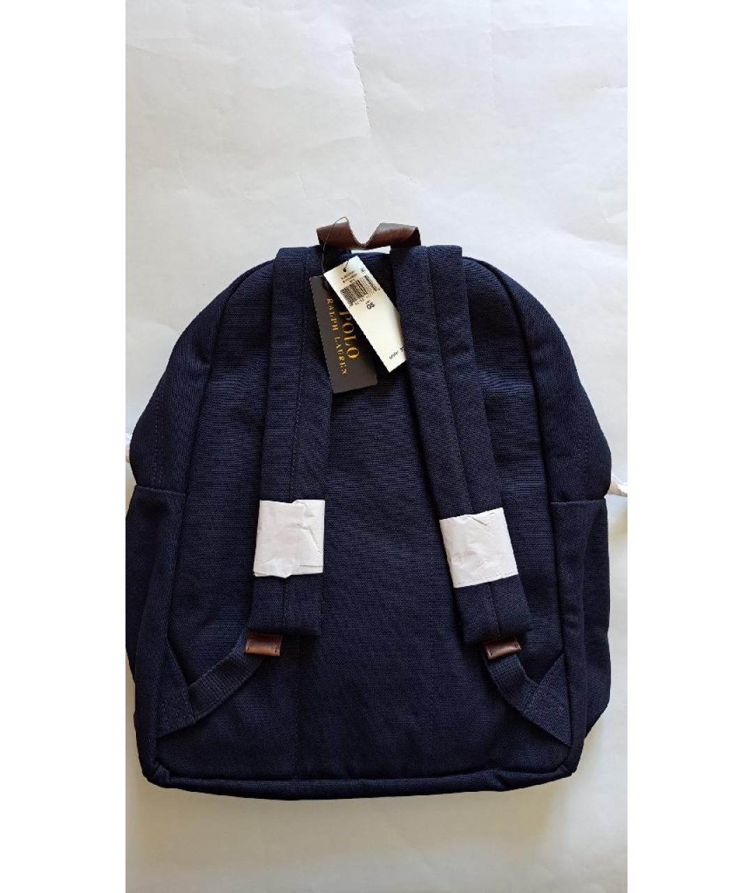 POLO RALPH LAUREN Синий хлопковый рюкзак, фото 3