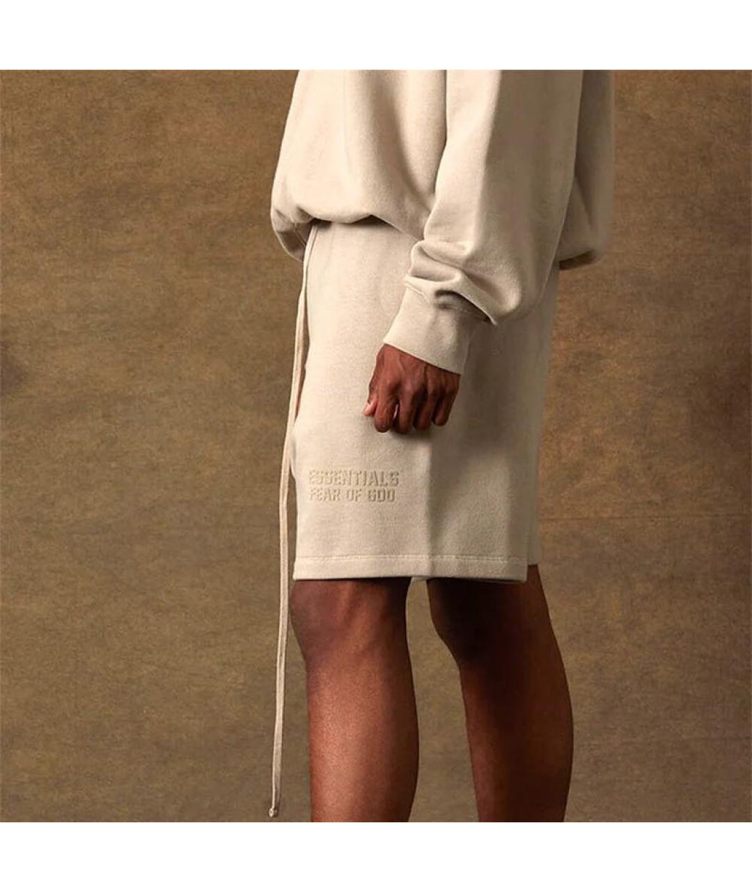 FEAR OF GOD ESSENTIALS Бежевые хлопковые шорты, фото 5