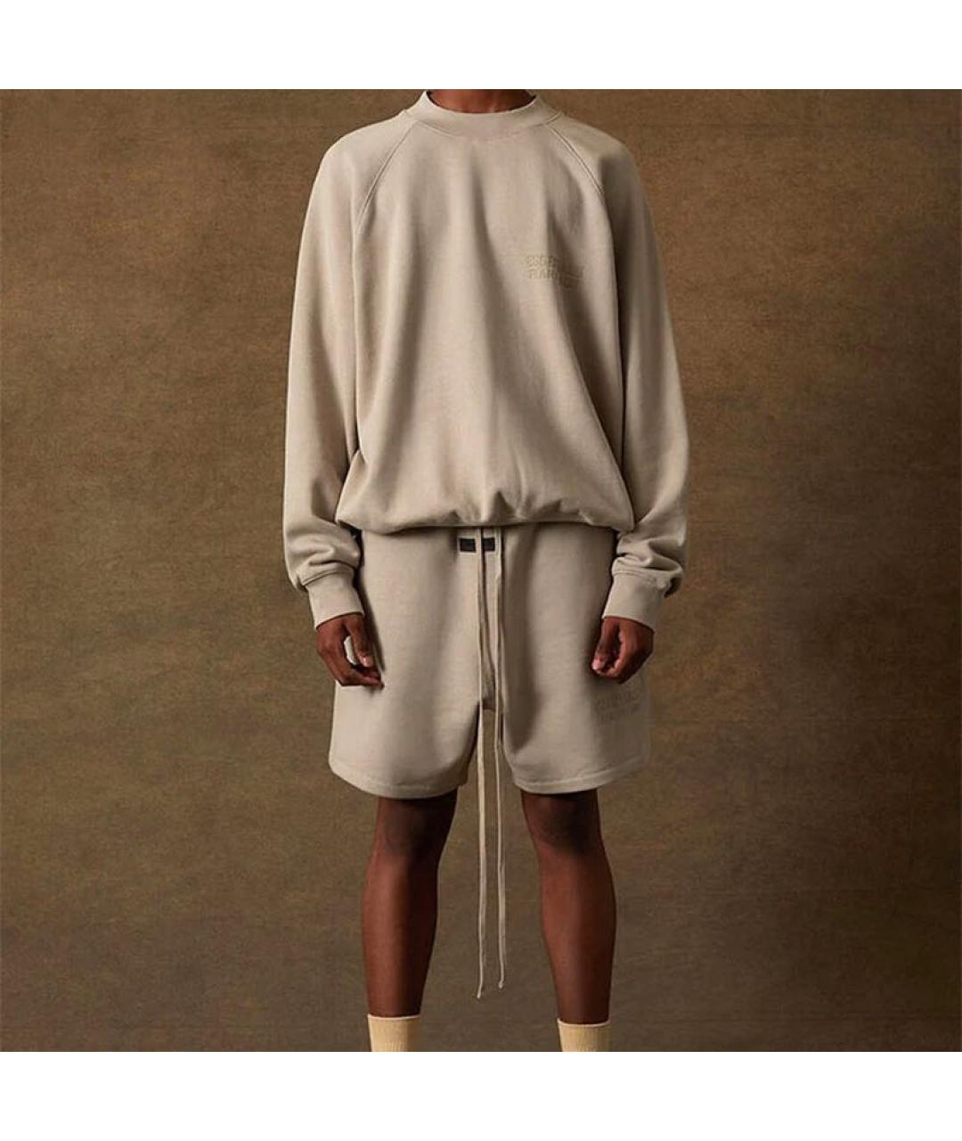 FEAR OF GOD ESSENTIALS Бежевые хлопковые шорты, фото 6