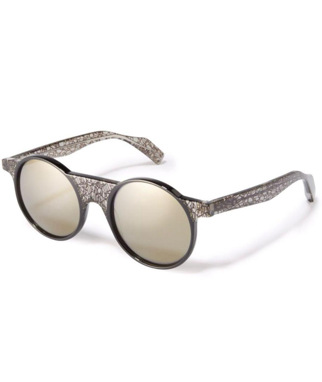 YOHJI YAMAMOTO Золотые пластиковые солнцезащитные очки, фото 1