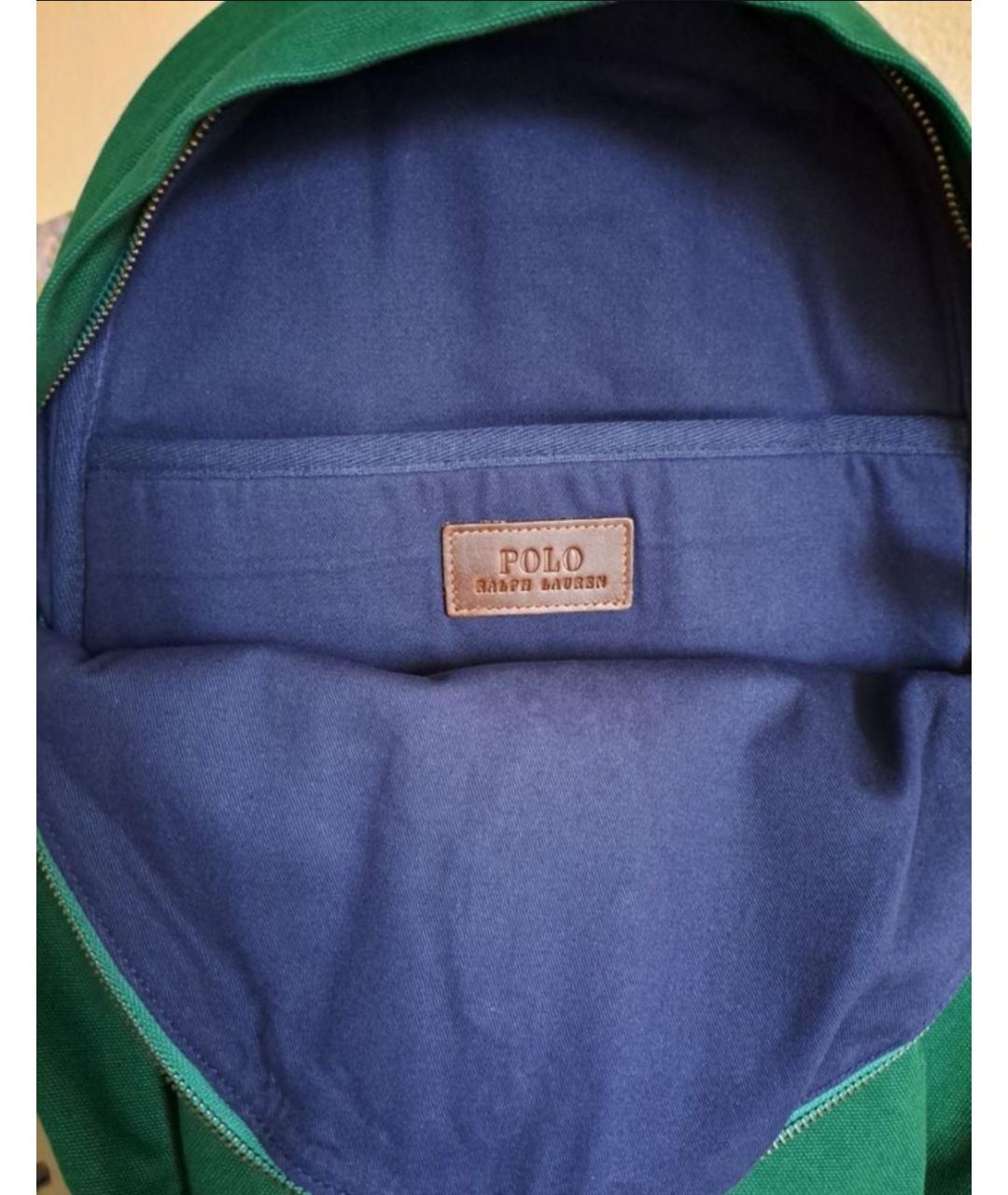 POLO RALPH LAUREN Синий хлопковый рюкзак, фото 4