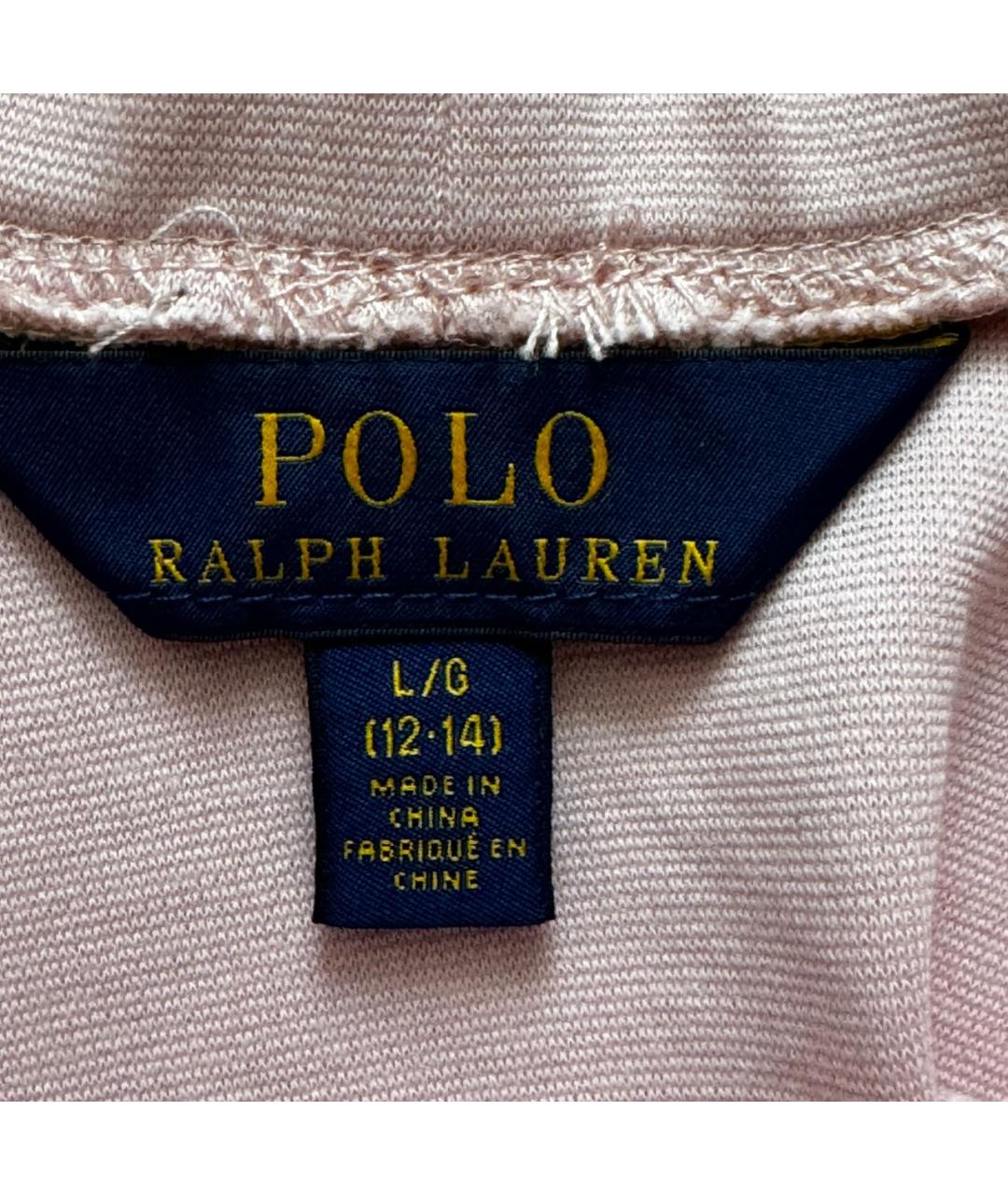 POLO RALPH LAUREN Розовая хлопковая юбка мини, фото 3