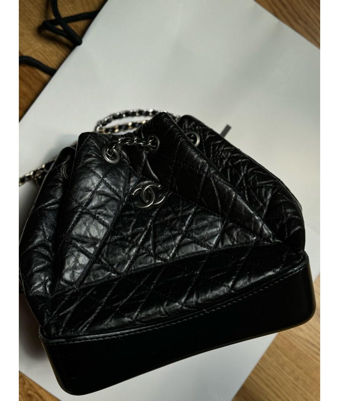 CHANEL Черный кожаный рюкзак, фото 2