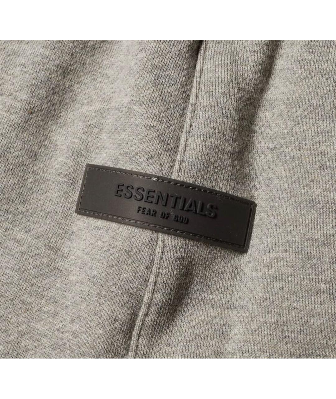 FEAR OF GOD ESSENTIALS Антрацитовые хлопковые шорты, фото 6