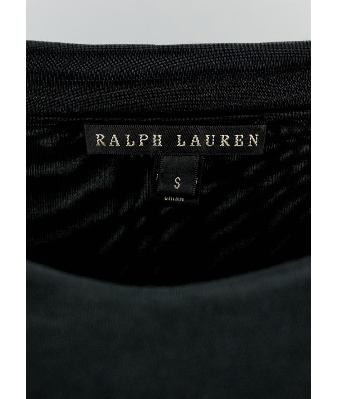 RALPH LAUREN Черное шелковое платье, фото 3