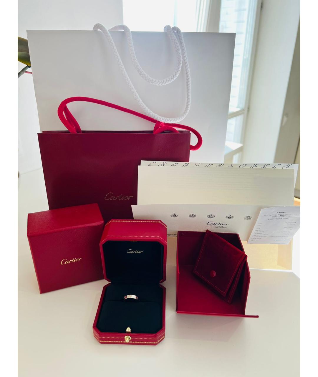 CARTIER Серебряное кольцо из белого золота, фото 3