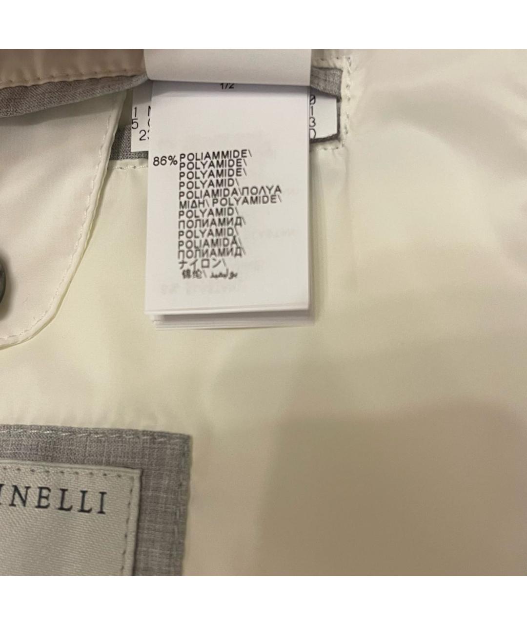 BRUNELLO CUCINELLI Белый жилет, фото 5