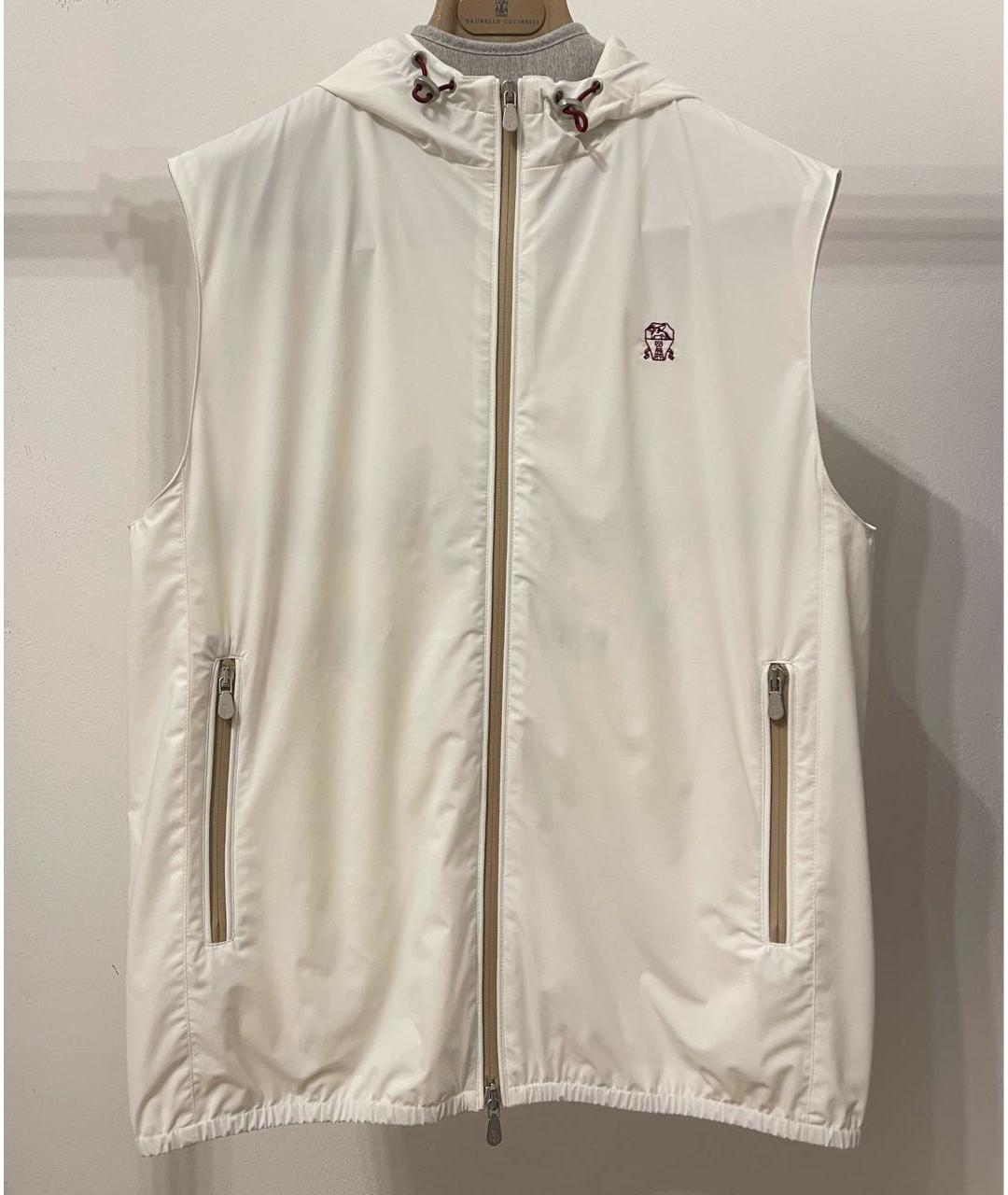 BRUNELLO CUCINELLI Белый жилет, фото 8