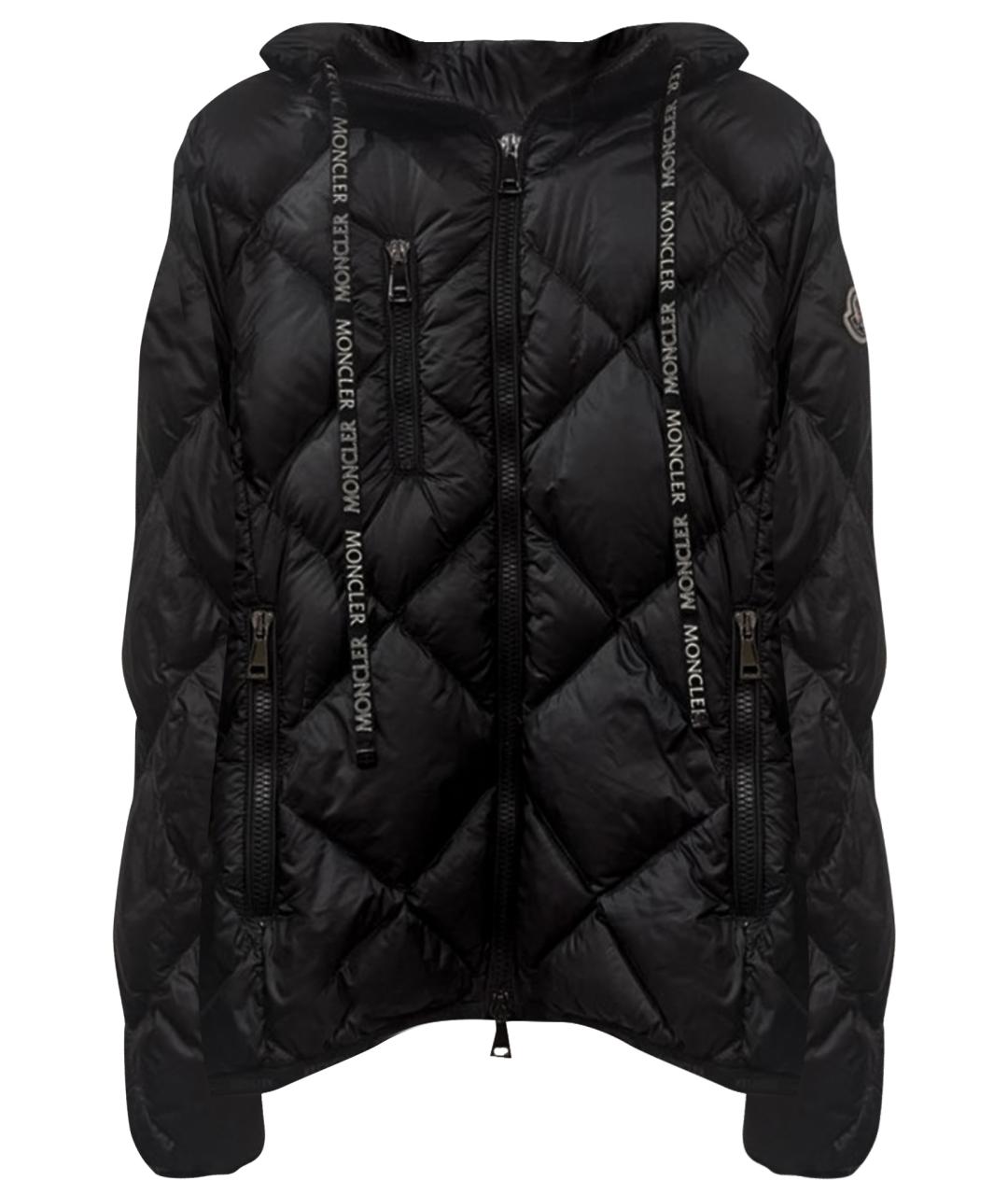 MONCLER Черная полиэстеровая куртка, фото 1