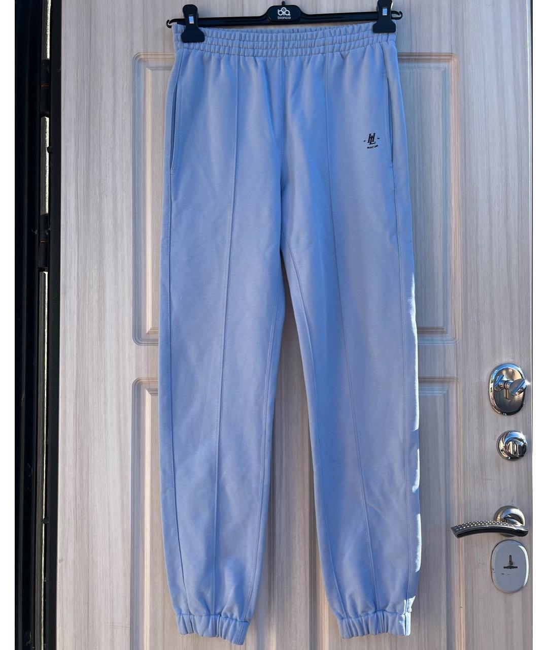 HELMUT LANG Голубые хлопковые спортивные брюки и шорты, фото 5