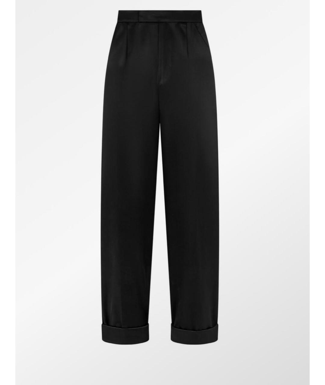 TOM FORD Черные шелковые прямые брюки, фото 5