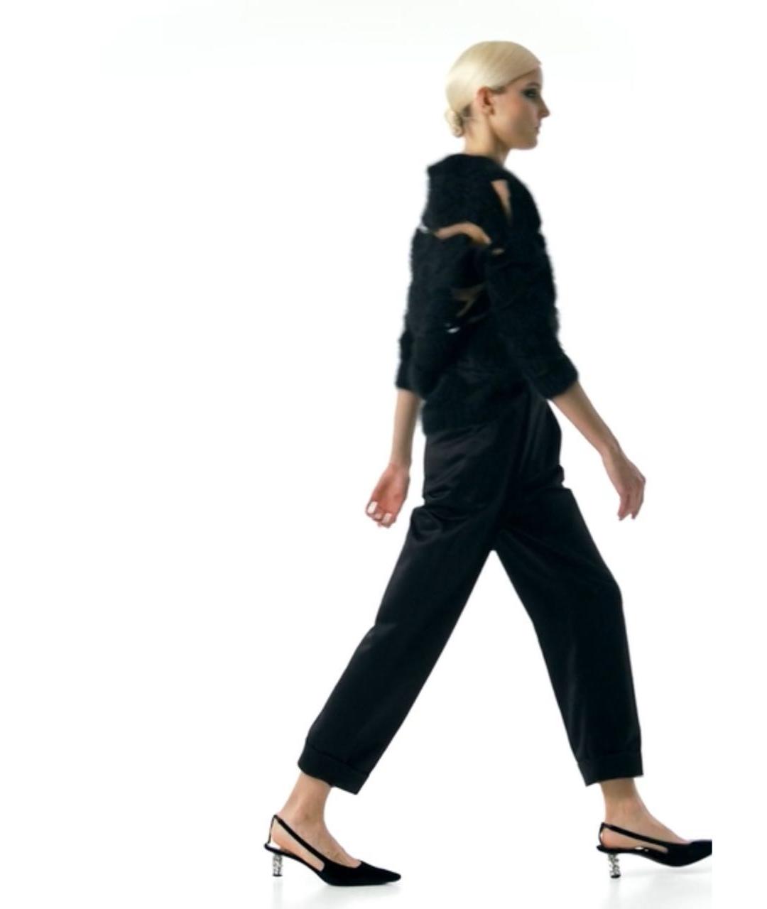 TOM FORD Черные шелковые прямые брюки, фото 4