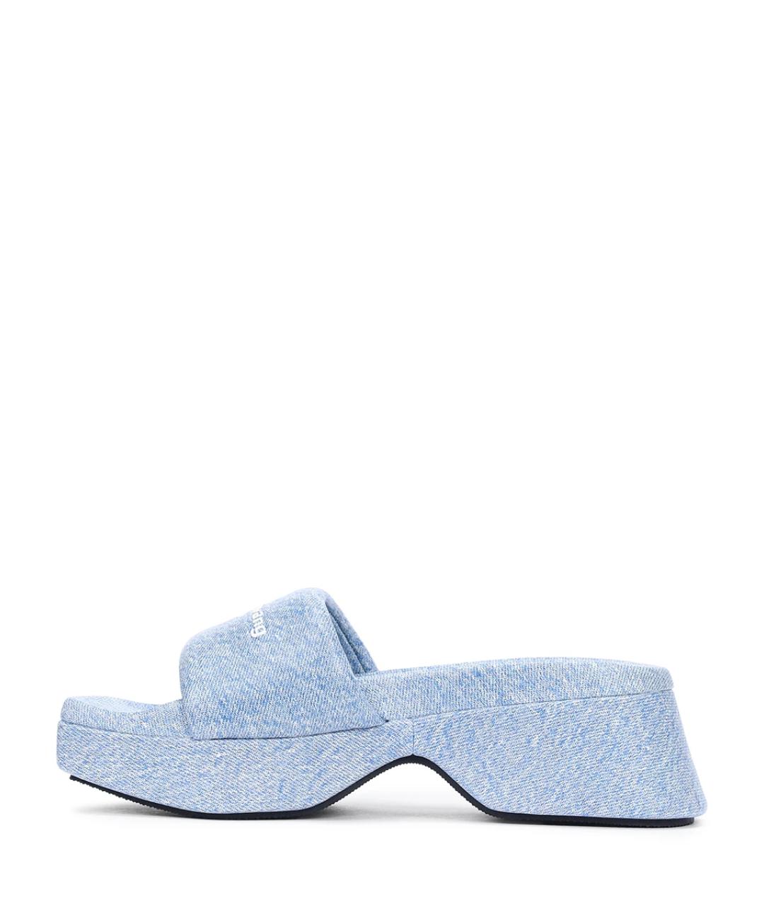 ALEXANDER WANG Голубые шлепанцы, фото 3