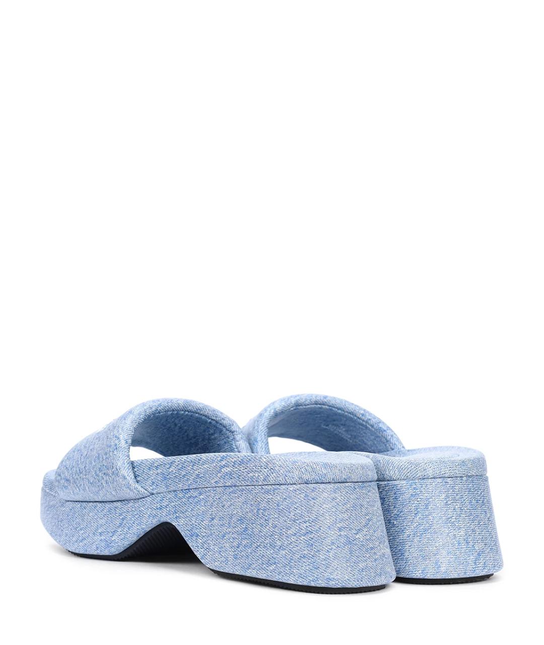 ALEXANDER WANG Голубые шлепанцы, фото 4