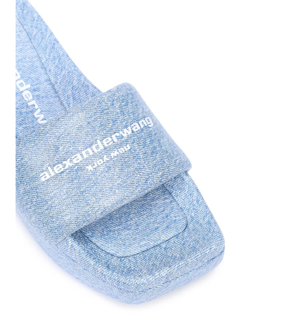 ALEXANDER WANG Голубые шлепанцы, фото 5