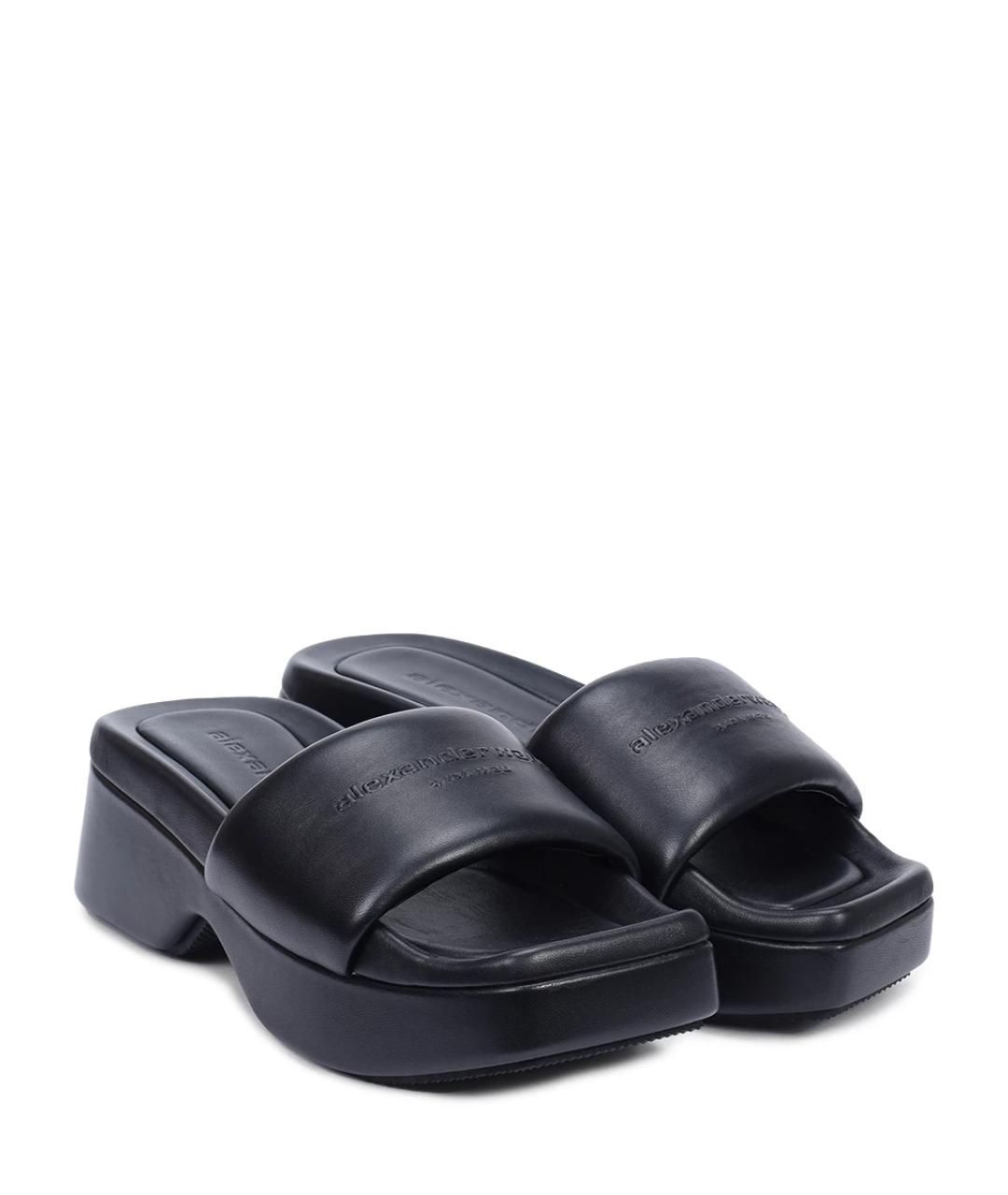 ALEXANDER WANG Черные шлепанцы, фото 2
