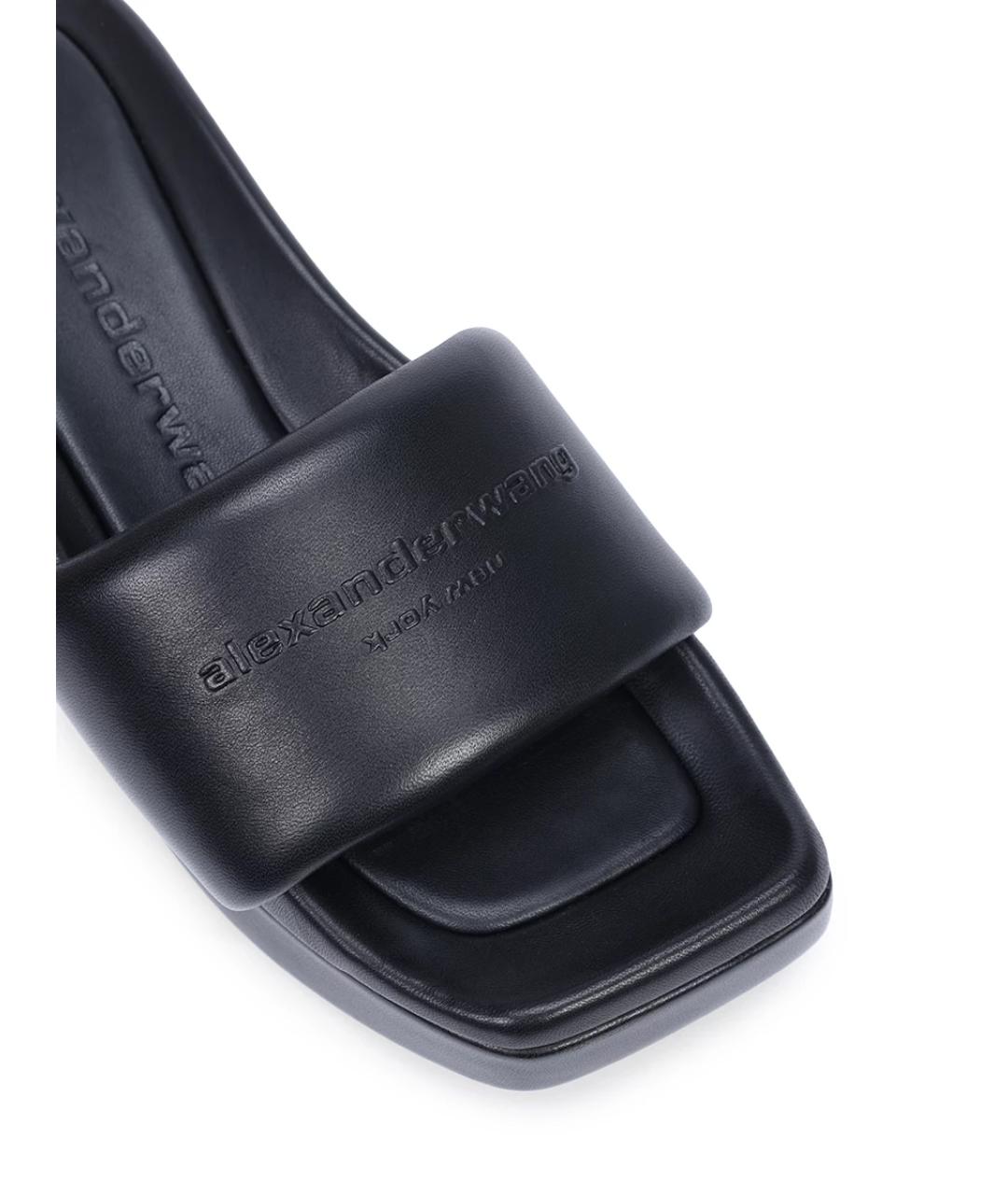 ALEXANDER WANG Черные шлепанцы, фото 5