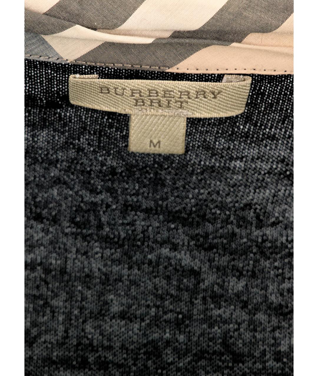 BURBERRY BRIT Черный шерстяной кардиган, фото 3