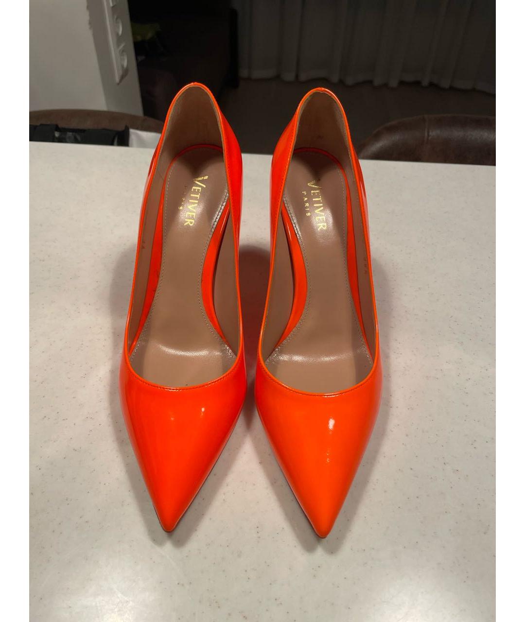 VETIVER Оранжевое кожаные туфли, фото 2