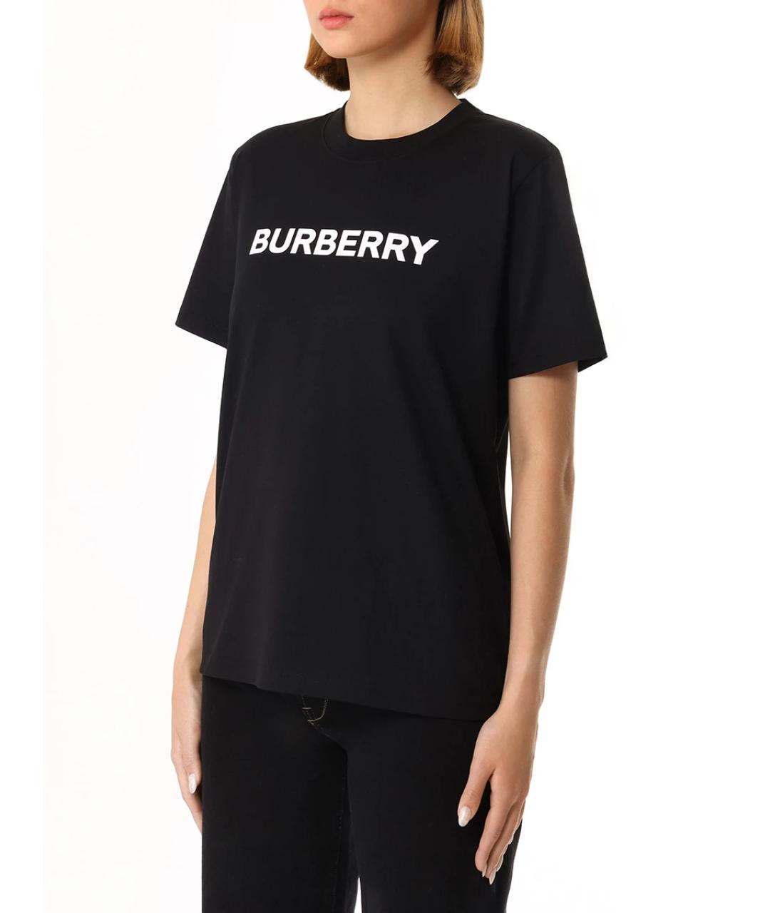 BURBERRY Черная футболка, фото 4