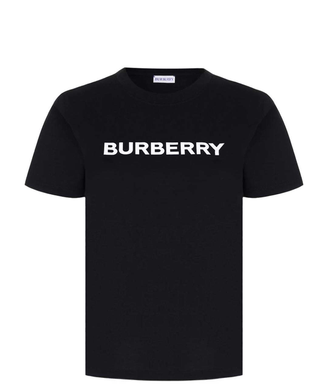 BURBERRY Черная футболка, фото 1