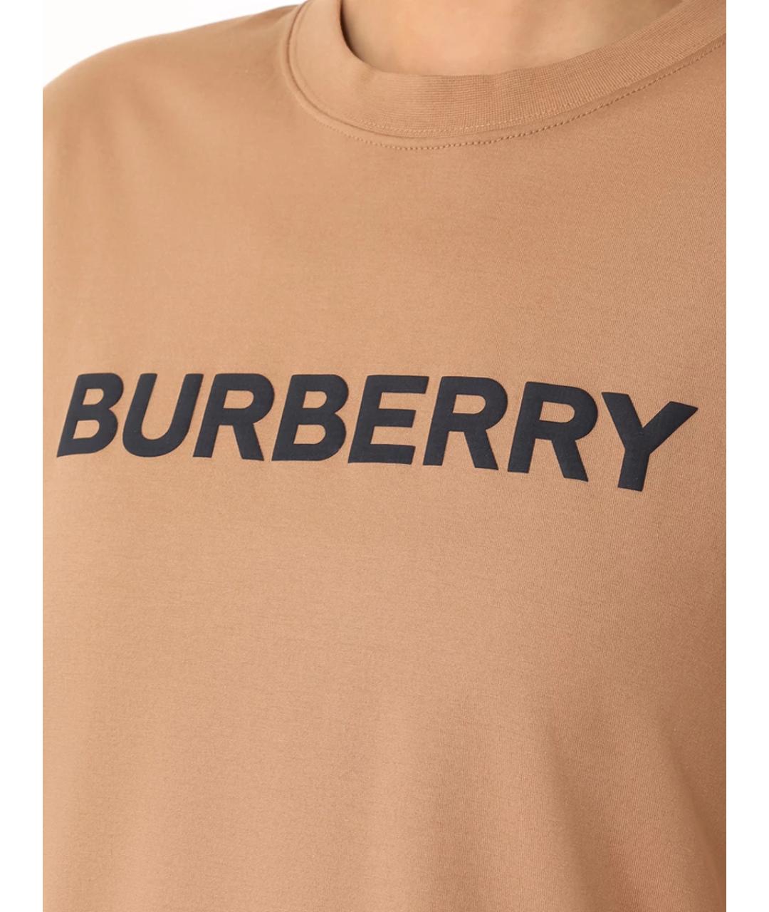 BURBERRY Бежевая футболка, фото 5