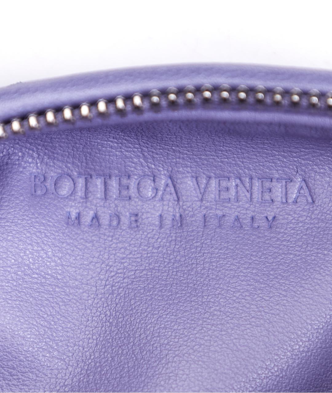 BOTTEGA VENETA Фиолетовая кожаная сумка с короткими ручками, фото 5