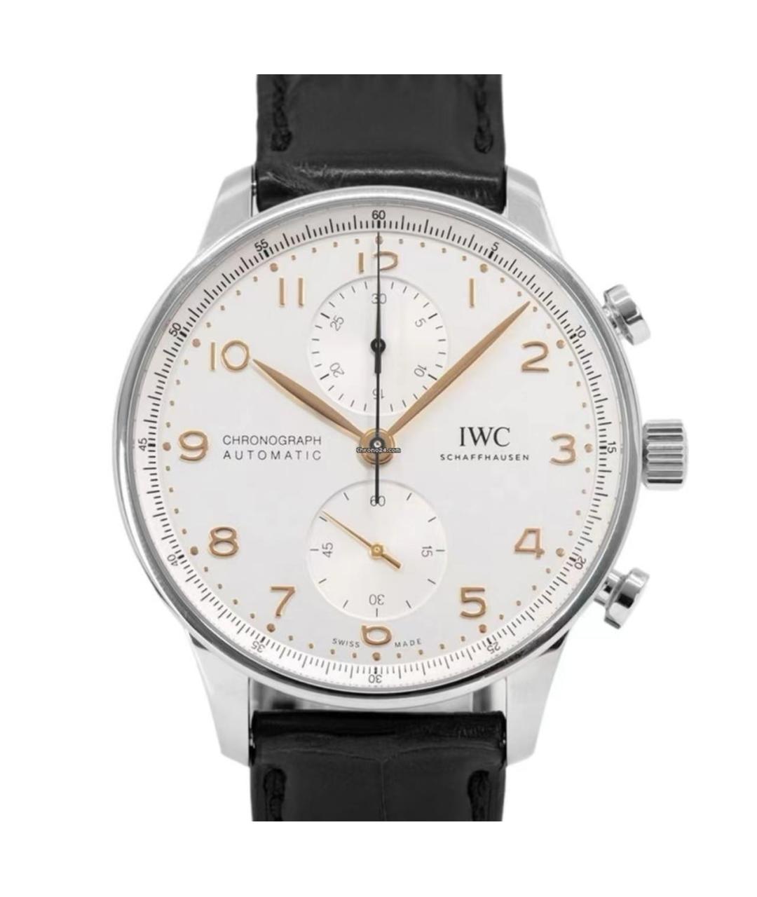 IWC Schaffhausen Серебряные стальные часы, фото 5