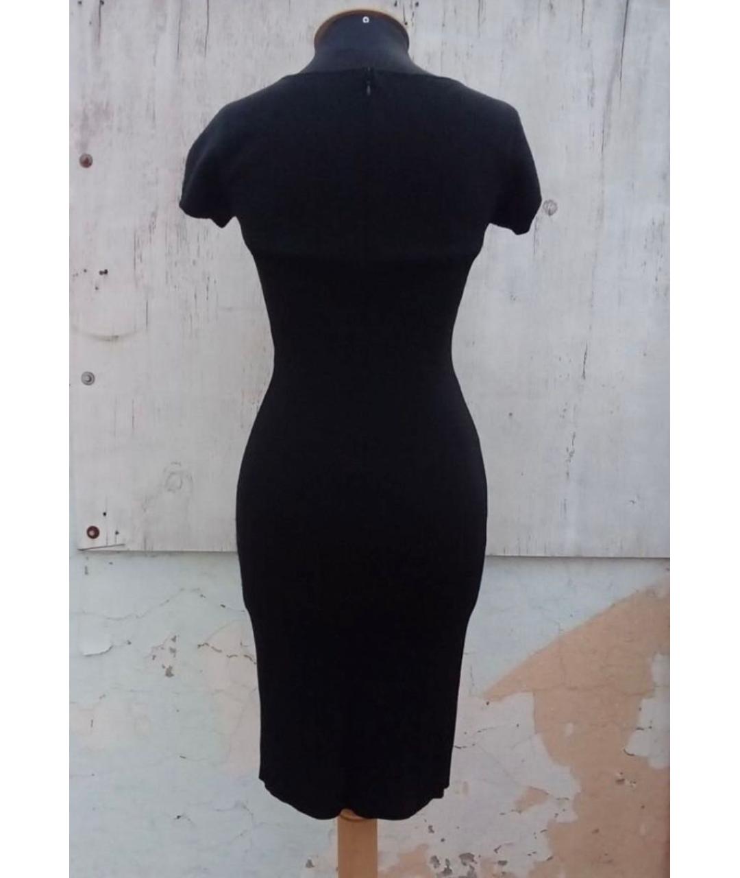 THIERRY MUGLER VINTAGE Черное вискозное коктейльное платье, фото 2
