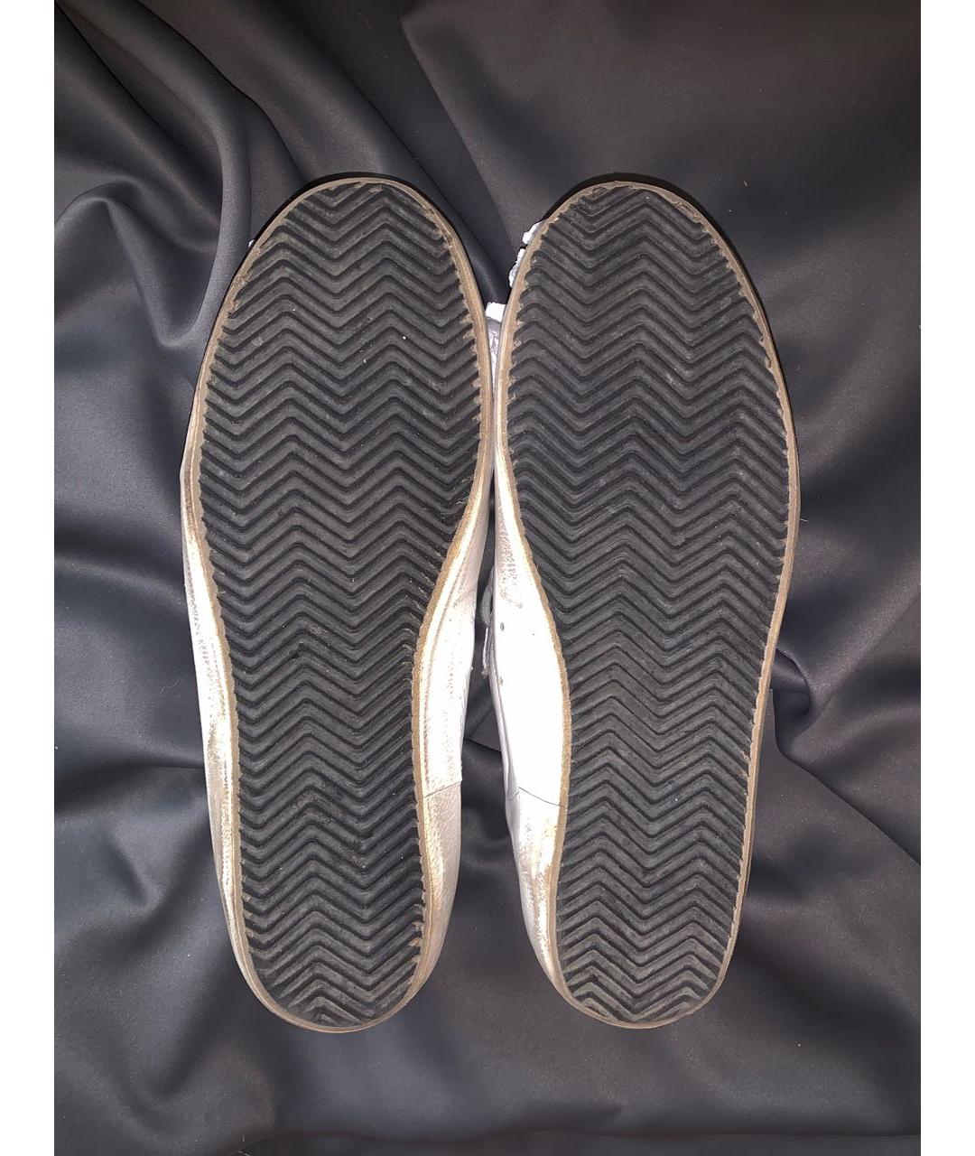 GOLDEN GOOSE DELUXE BRAND Белые кожаные низкие кроссовки / кеды, фото 8