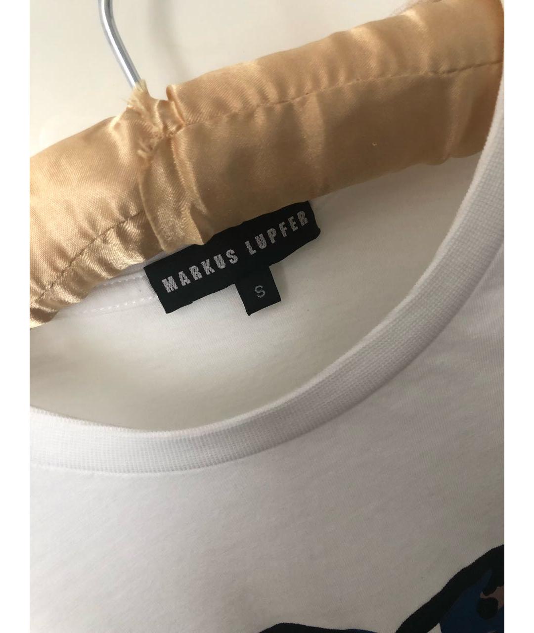 MARKUS LUPFER Белая хлопковая футболка, фото 3