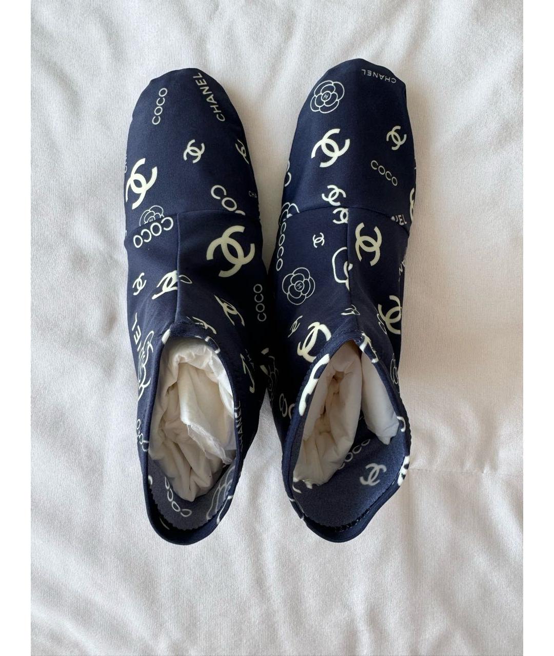 CHANEL Темно-синие сандалии, фото 3