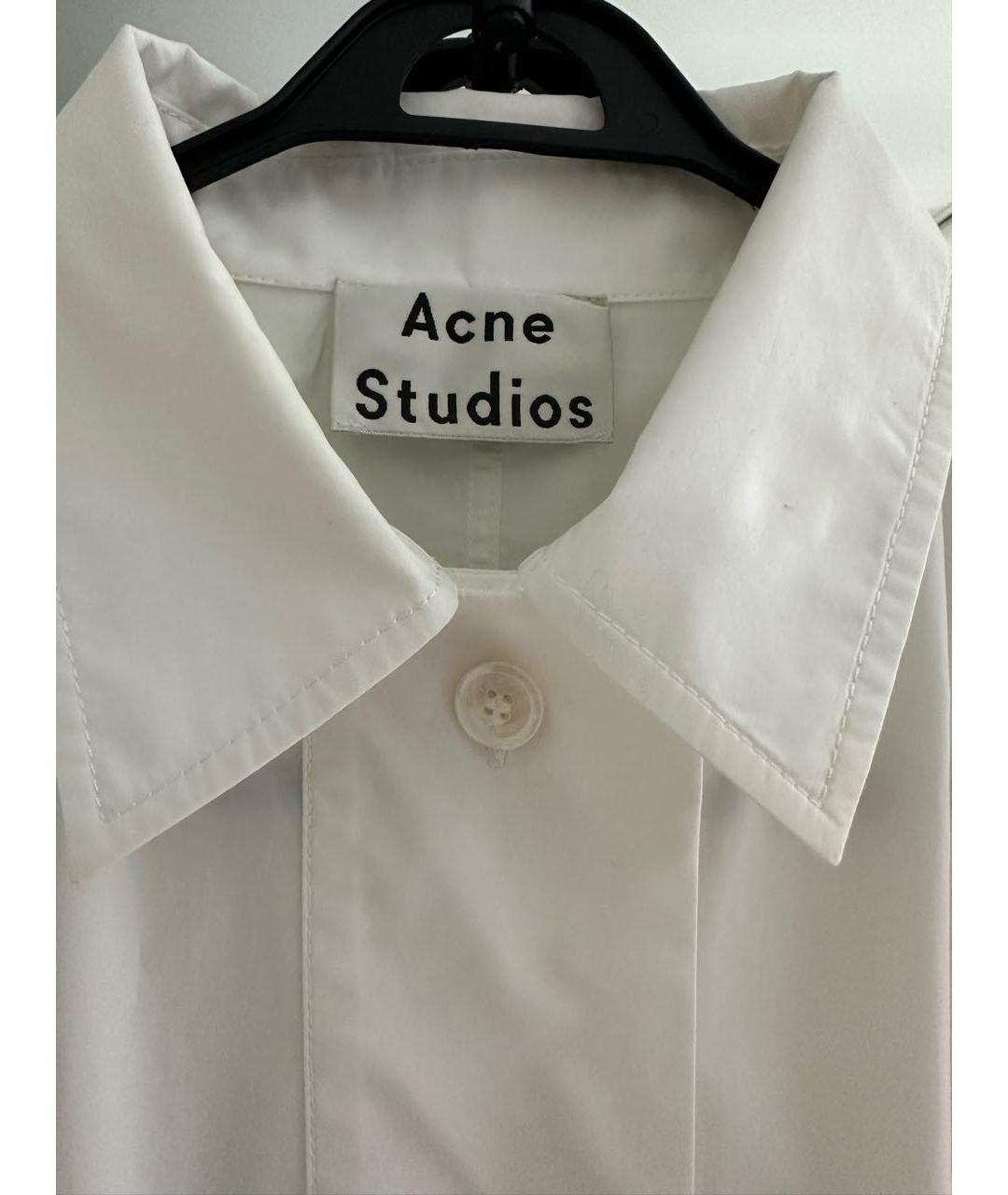 ACNE STUDIOS Белая хлопковая рубашка, фото 4