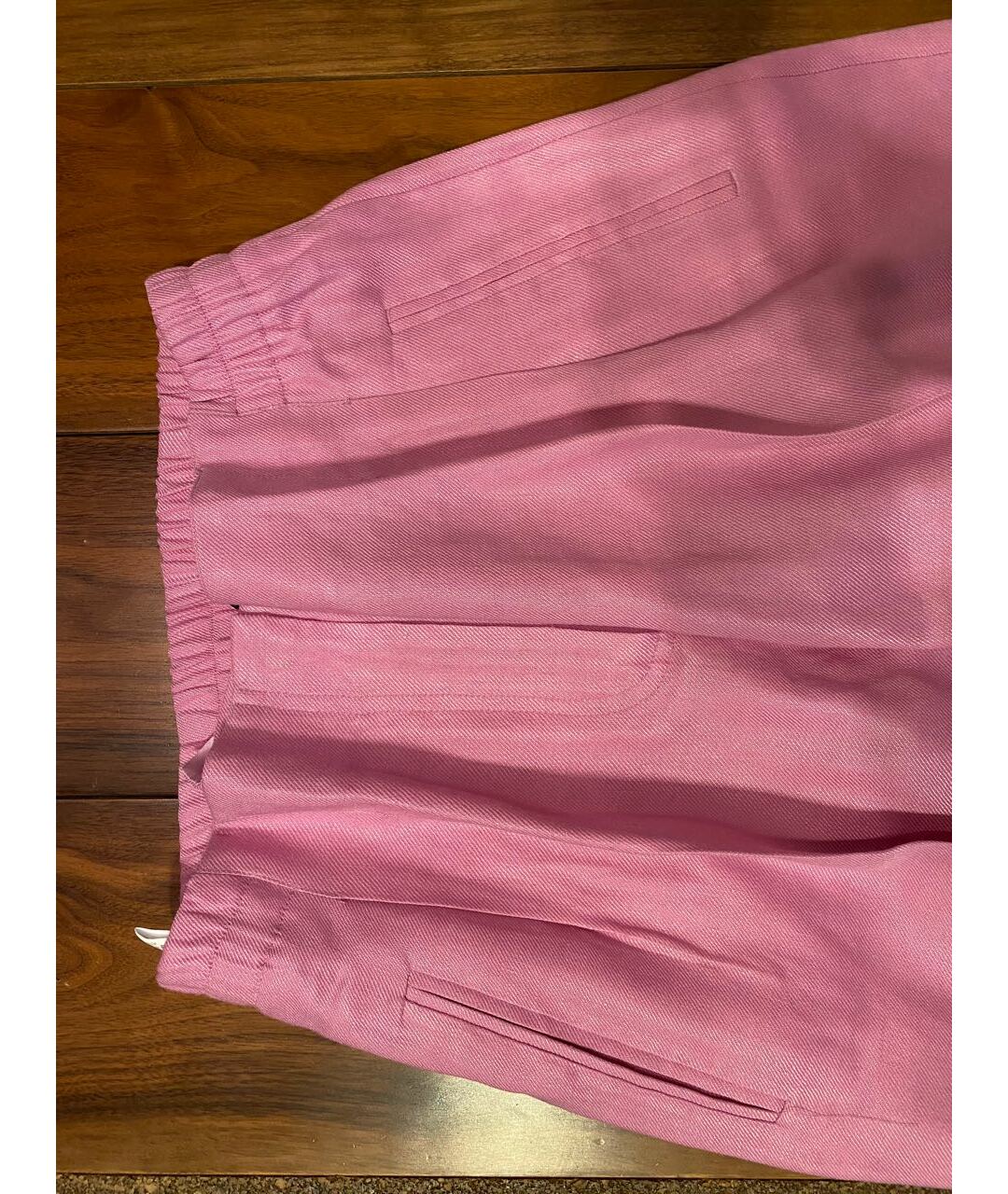 ERMANNO SCERVINO Розовые льняные прямые брюки, фото 7