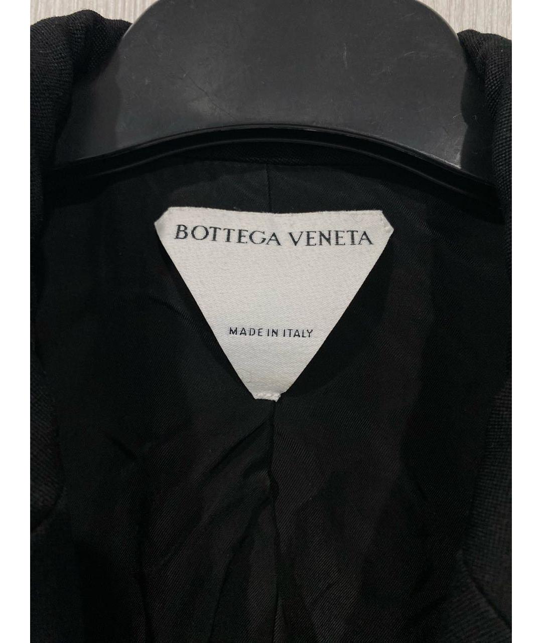 BOTTEGA VENETA Черный шерстяной жакет/пиджак, фото 4