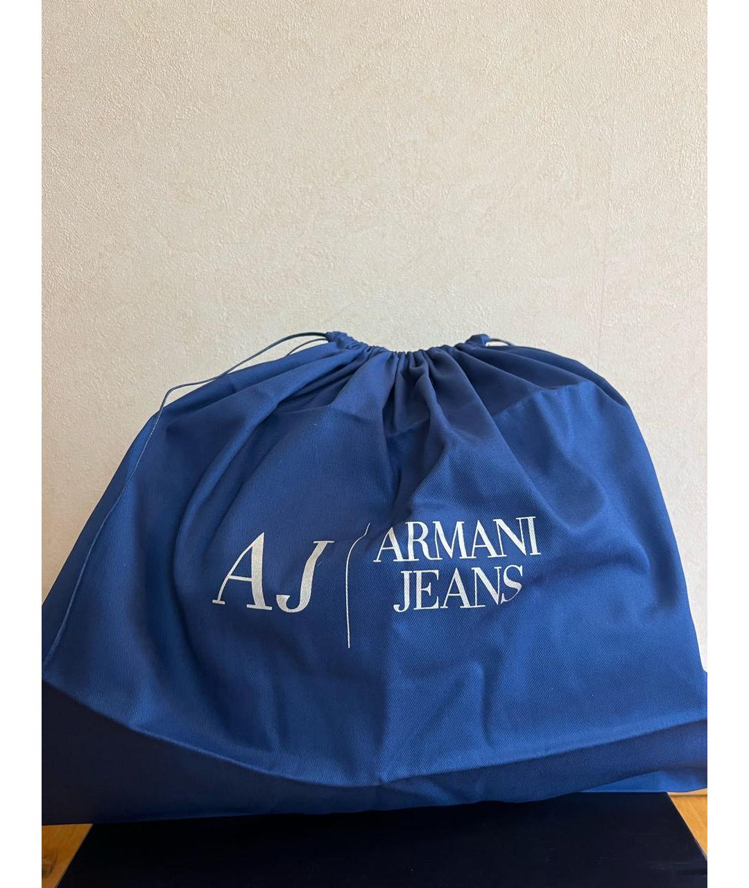 ARMANI JEANS Темно-синий рюкзак из искусственной кожи, фото 6