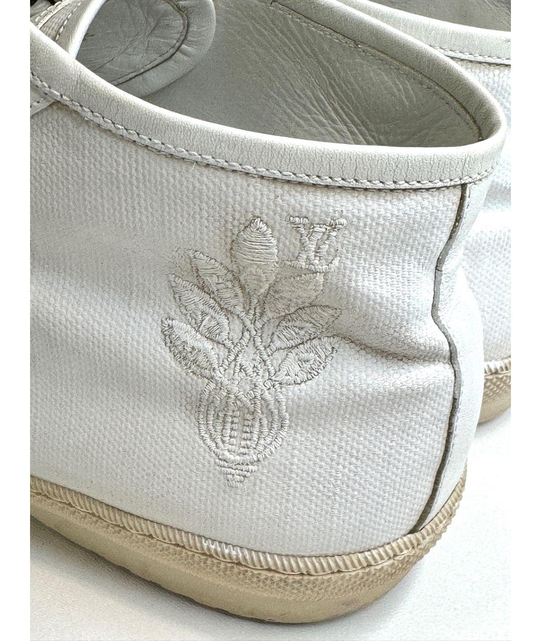 LOUIS VUITTON Белые кожаные высокие кроссовки / кеды, фото 4