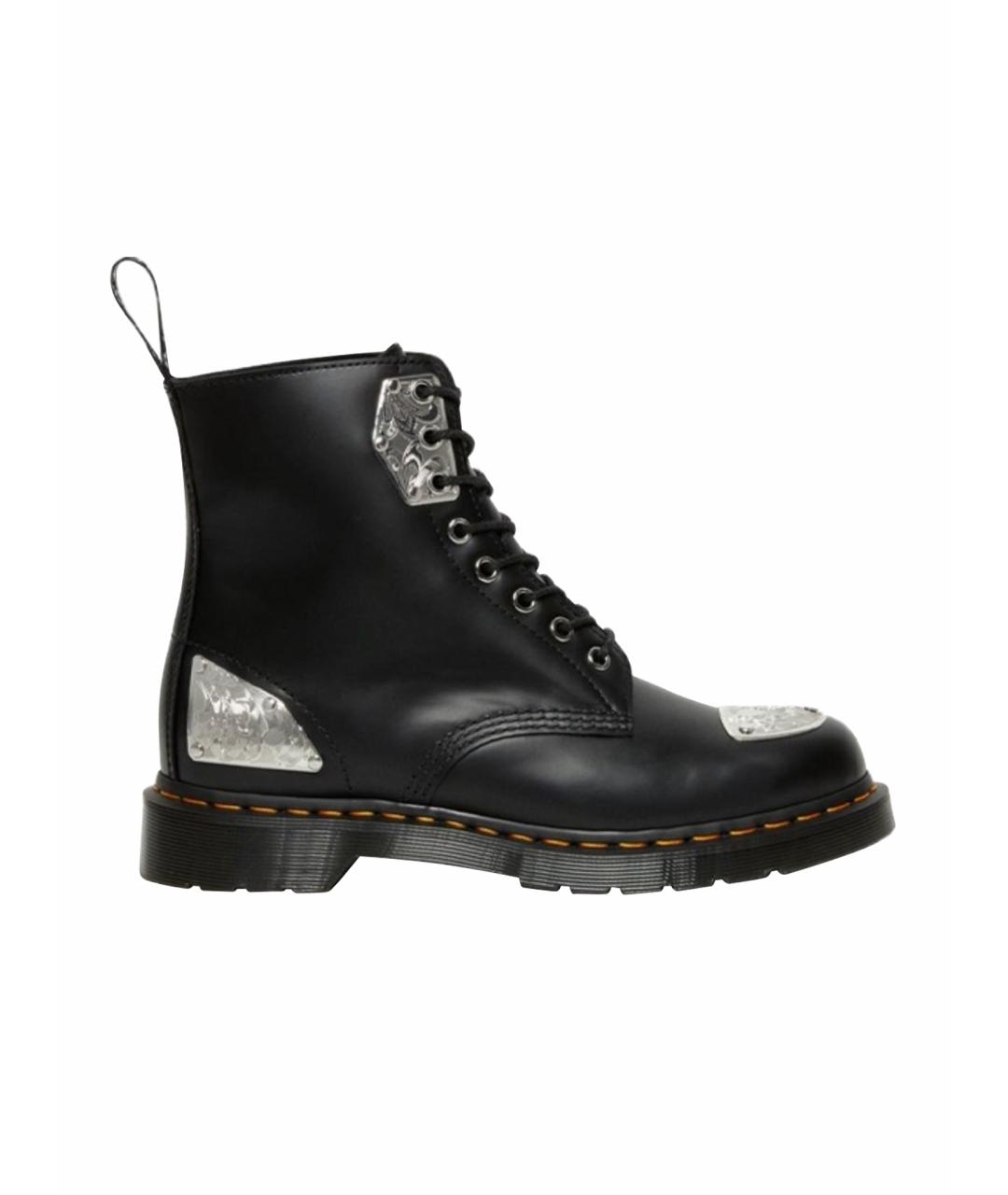 DR. MARTENS Черные кожаные ботинки, фото 1