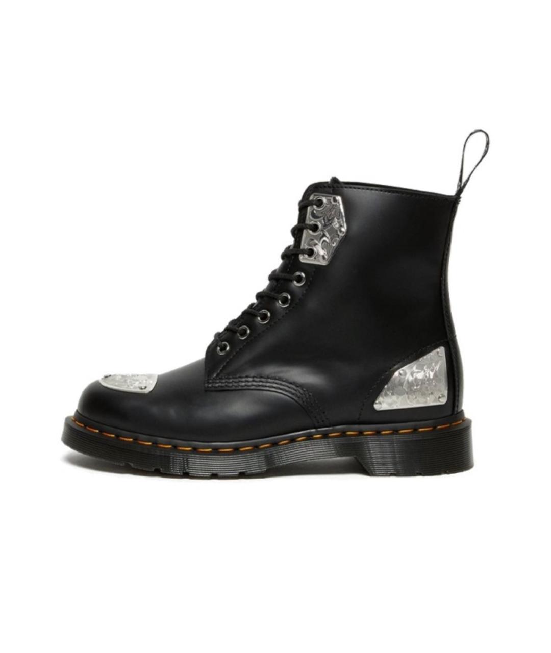 DR. MARTENS Черные кожаные ботинки, фото 5