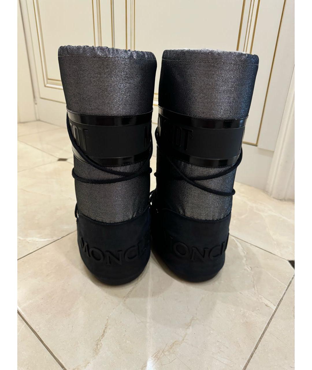 MONCLER Антрацитовые сапоги, фото 4